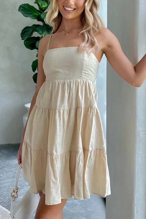 Levency New In Tiered Lace Back Slip Mini Dress 9 Levency New In Tiered Lace Back Slip Mini Dress