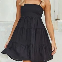 Levency New In Tiered Lace Back Slip Mini Dress 29 Levency New In Tiered Lace Back Slip Mini Dress