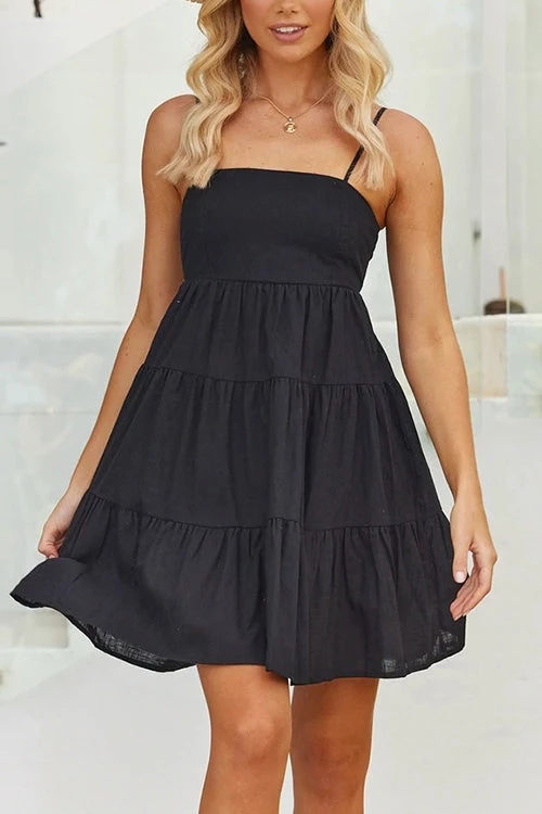 Levency New In Tiered Lace Back Slip Mini Dress 5 Levency New In Tiered Lace Back Slip Mini Dress