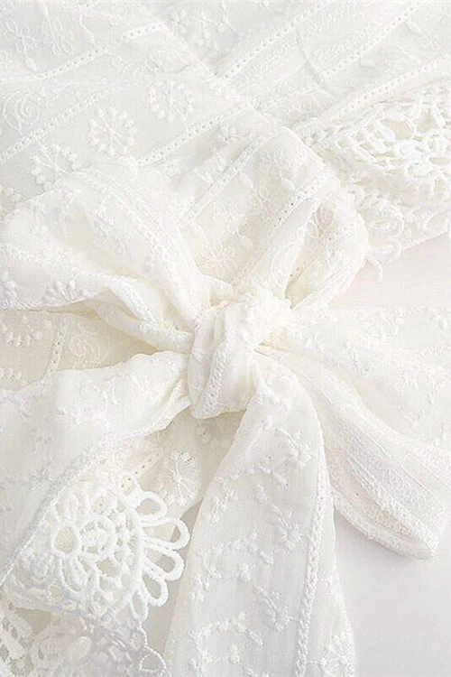 Levency Lace Trim Wrap Front Mini Dress 11 Levency Lace Trim Wrap Front Mini Dress