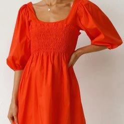 Levency New In Shirred Bodice Babydoll Mini Dress 22 Levency New In Shirred Bodice Babydoll Mini Dress