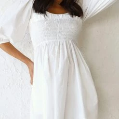 Levency New In Shirred Bodice Babydoll Mini Dress 29 Levency New In Shirred Bodice Babydoll Mini Dress