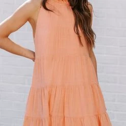 Levency Tiered Babydoll Tank Mini Dress