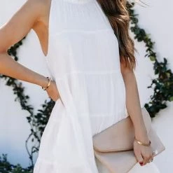 Levency Tiered Babydoll Tank Mini Dress