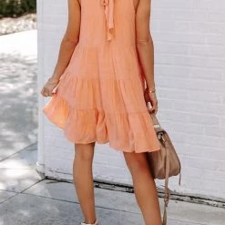 Levency Tiered Babydoll Tank Mini Dress