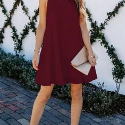 Levency Tiered Babydoll Tank Mini Dress