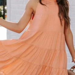 Levency Tiered Babydoll Tank Mini Dress