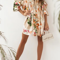 Levency New In Something Sweet Floral Shirt Dress