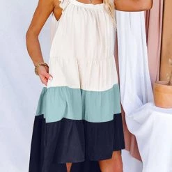 Levency New In Square High Low Tiered Colorblock Midi Dress 35 Levency New In Square High Low Tiered Colorblock Midi Dress