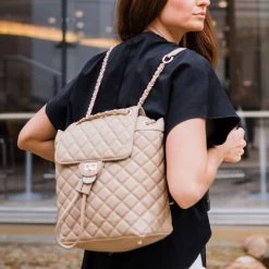 Levency Quilted Convertible Backpack New In