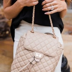 Levency Quilted Convertible Backpack New In