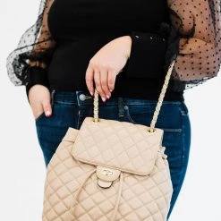 Levency Quilted Convertible Backpack New In