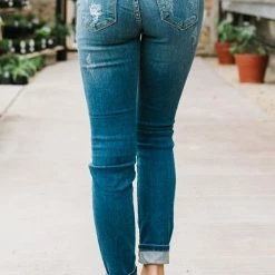 Levency New In Leopard Patches Distressed Jeans