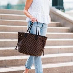 Levency Check Tote Handbag With Clutch Wallet New In