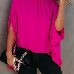 Levency Tie Back Cap Blouse New In