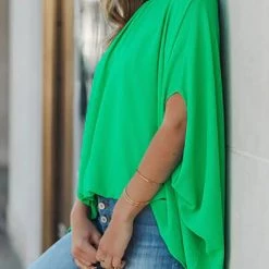 Levency Tie Back Cap Blouse New In