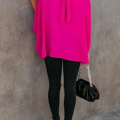 Levency Tie Back Cap Blouse New In