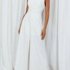 Levency New In Halter Neck Wide Leg Jumpsuits