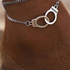 Levency Handcuffs Layer Anklet Chains