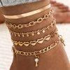 Levency Heart Key 5PCS Layer Bracelets New In