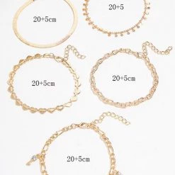 Levency Heart Key 5PCS Layer Bracelets New In