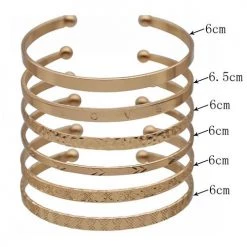 Levency Simple Open Layer Bracelets