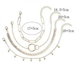 Levency Leaf Ring Layer Bracelets New In