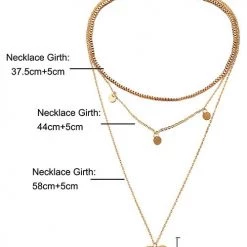 Levency Hollow Heart Layer Necklace