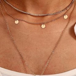 Levency Hollow Heart Layer Necklace