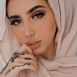 Levency Rhinestone Shawl Scarf