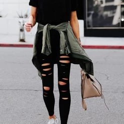 Levency Ripped Yoga Leggings New In