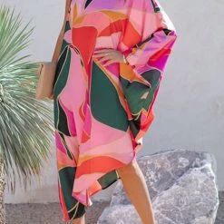 Levency Multi Print Asymmetrical One Shoulder Dress