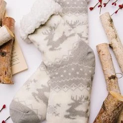 Levency Fuzzy Holiday Socks New In