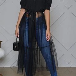 Levency Showing Off A Little Shirt Cover Dress