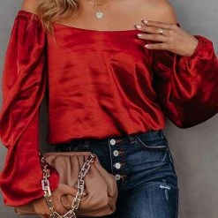 Levency New In Off The Shoulder Silky Top 20 Levency New In Off The Shoulder Silky Top