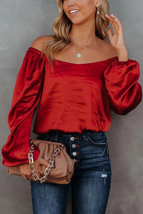 Levency New In Off The Shoulder Silky Top 1 Levency New In Off The Shoulder Silky Top