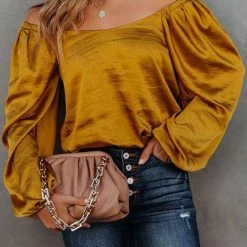 Levency New In Off The Shoulder Silky Top 19 Levency New In Off The Shoulder Silky Top