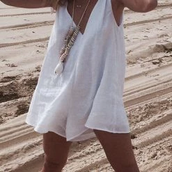 Levency New In Tie Shoulder V Nck Romper 11 Levency New In Tie Shoulder V Nck Romper