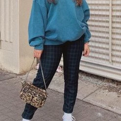 Levency New In Solid O Neck Long Sleeve Hoodie