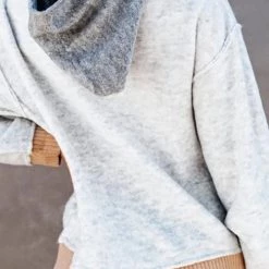 Levency Contrast Patchwork Pocket Hoodie New In