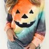 Levency Ombre Halloween Pumpkin Hoodie
