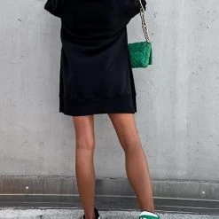 Levency New In Hooded Jumper Dress With Contrast Ties