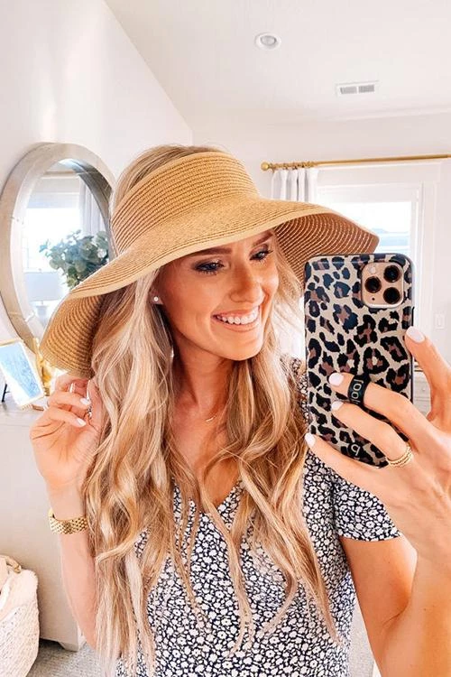 Levency Foldable Beach Straw Hat 4 Levency Foldable Beach Straw Hat