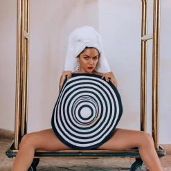 Levency Stripe Straw Hat