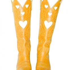 Levency Heart Slip On Cowgirl Boots