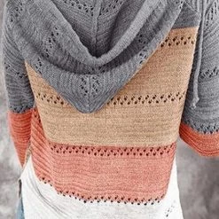 Levency Gradient Zipper Hoodie Cardigan New In