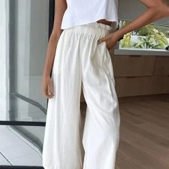 Levency Elasticised Paper Bag Style Pants New In