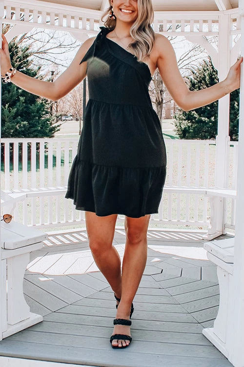 Levency One Shoulder Asymmetry Mini Dress New In 11 Levency One Shoulder Asymmetry Mini Dress New In