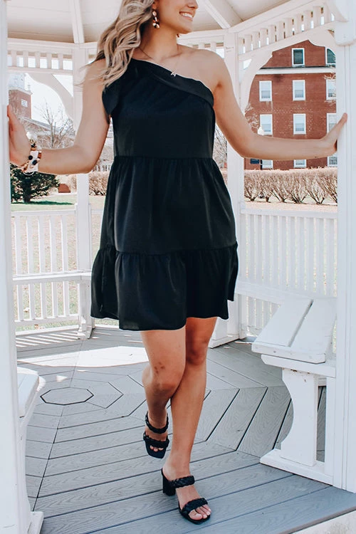 Levency One Shoulder Asymmetry Mini Dress New In 13 Levency One Shoulder Asymmetry Mini Dress New In