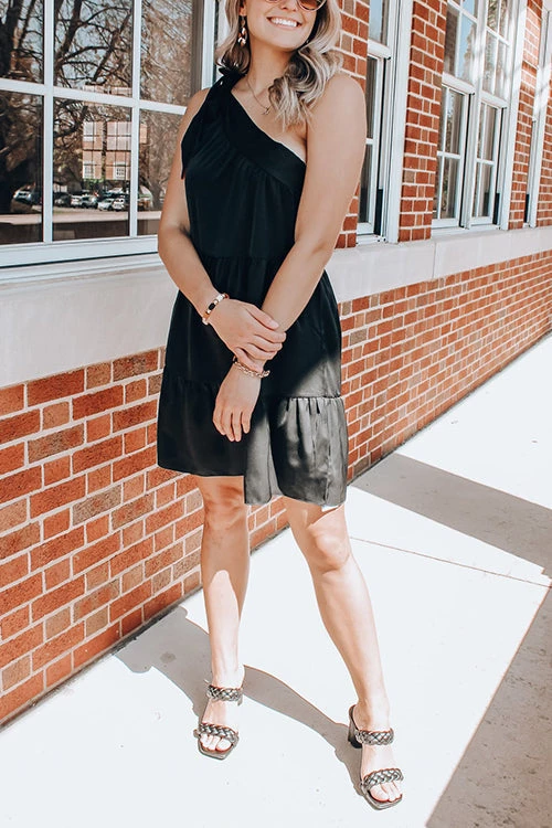 Levency One Shoulder Asymmetry Mini Dress New In 3 Levency One Shoulder Asymmetry Mini Dress New In